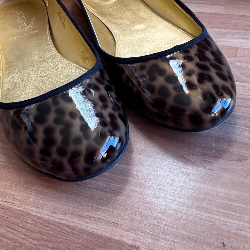 J.Crew Kelcey patent tortoise ballet flats.size 8 - Picture 5 of 14